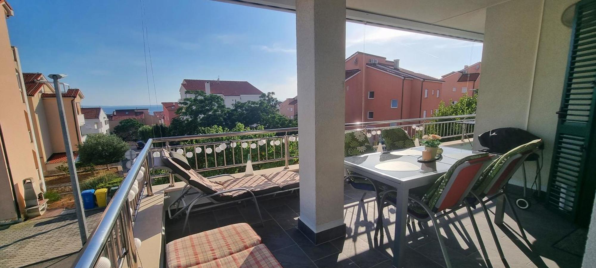 Apartment Zana Novalja Eksteriør bilde
